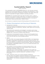 Sustainability Report Sustainability Report